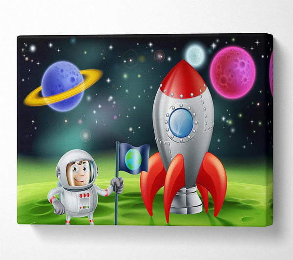  A Canvas Print of Space Boy Canvas Art