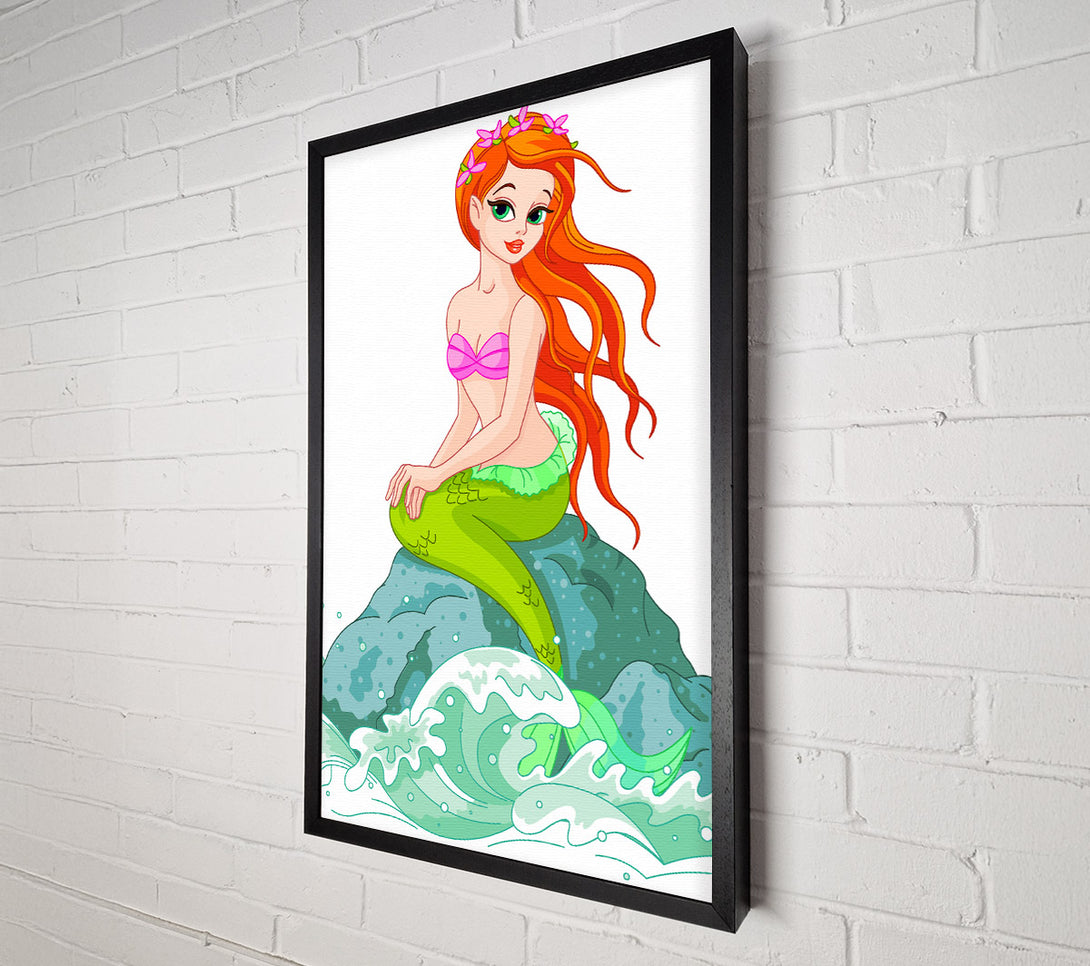  A Canvas Print of Mermaid Splash Canvas Wall Art