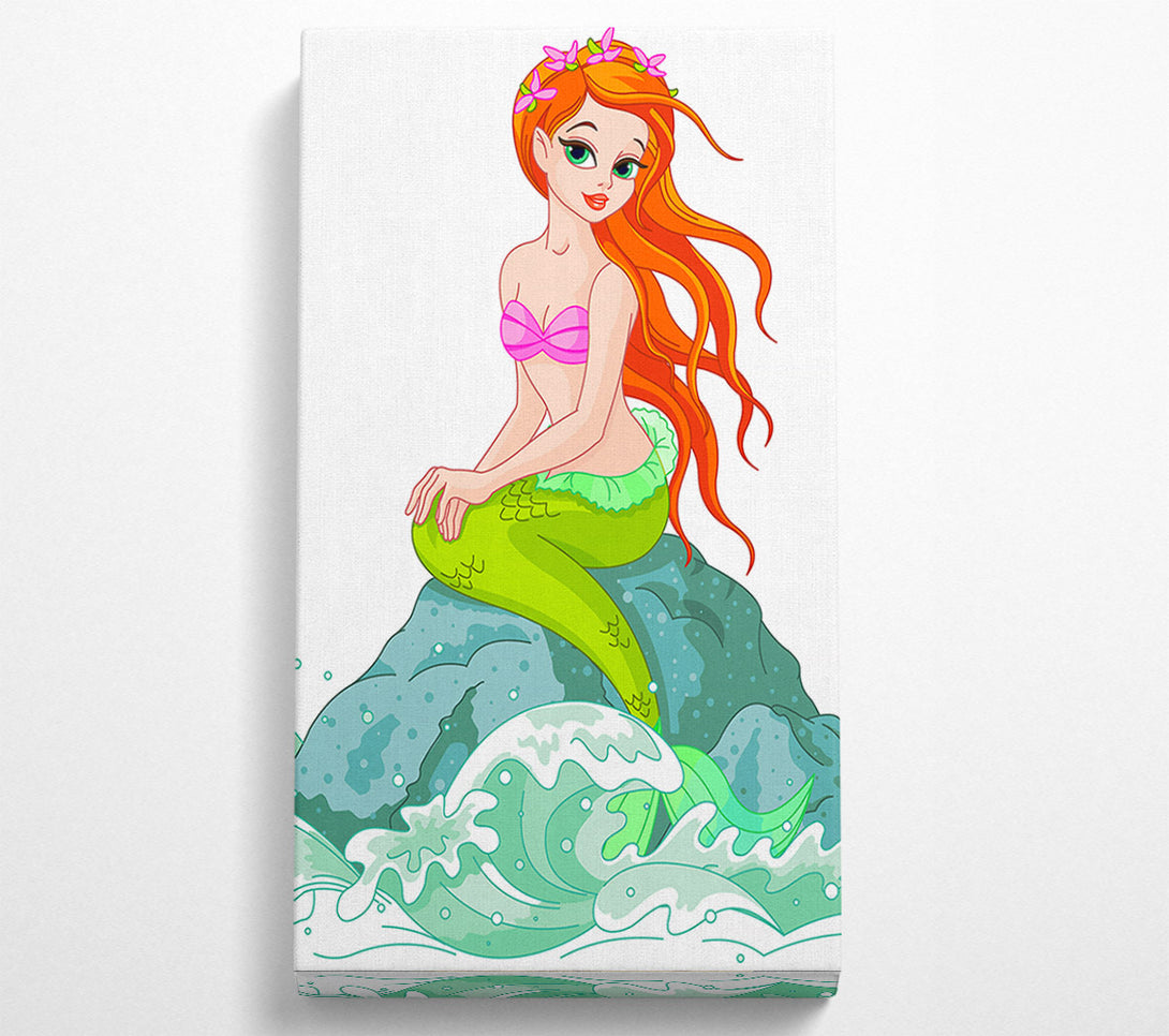  A Canvas Print of Mermaid Splash Canvas Wall Art