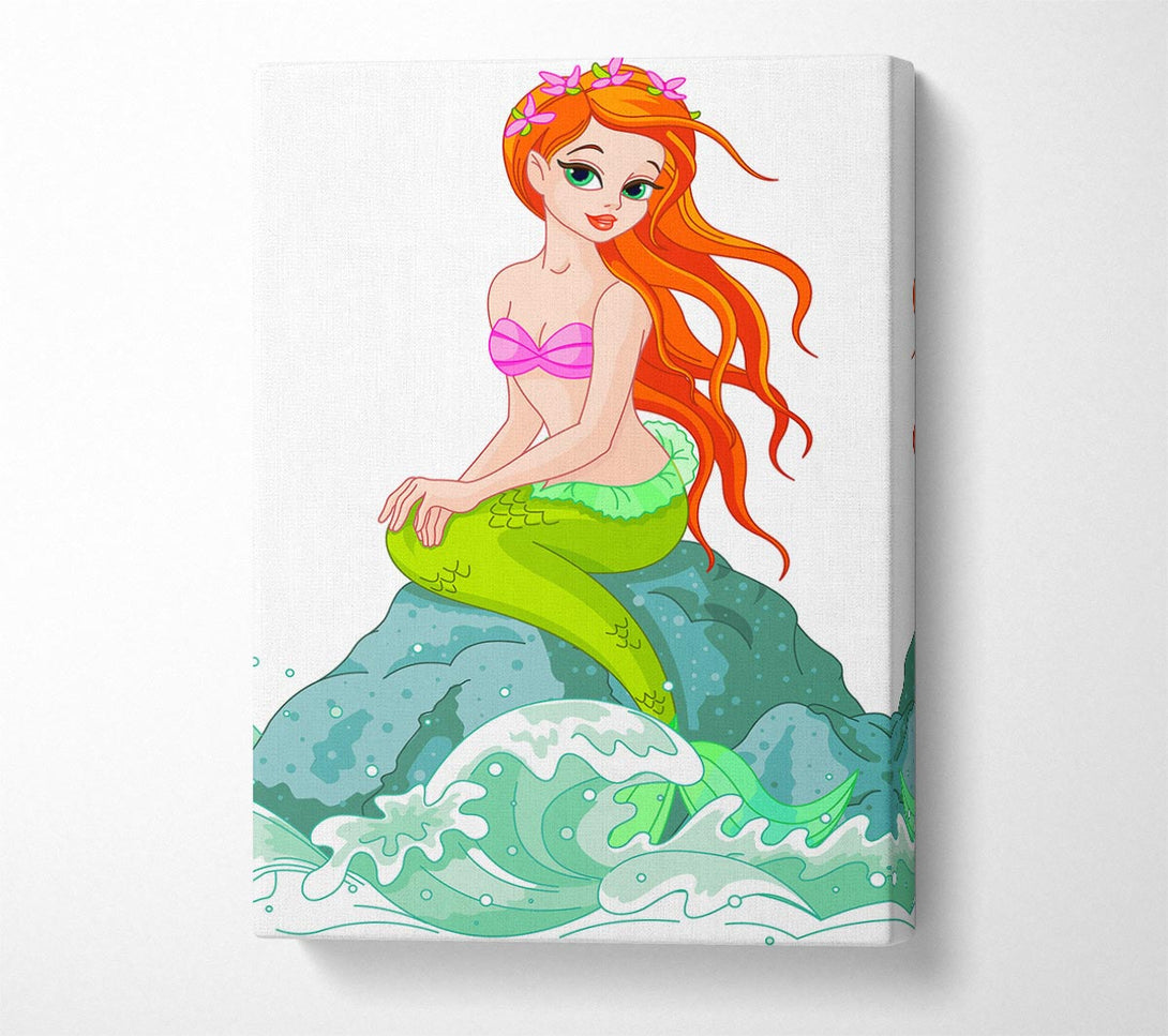  A Canvas Print of Mermaid Splash Canvas Wall Art