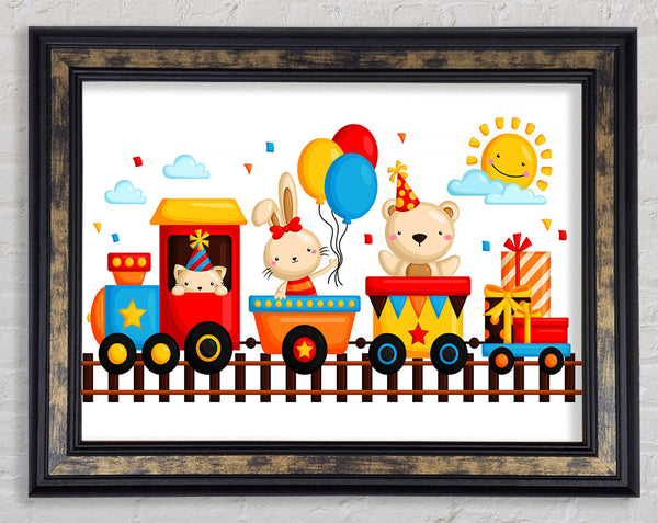 Party Train Framed Print