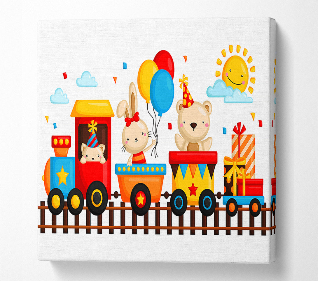  A Canvas Print of Party Train Canvas Wall Art