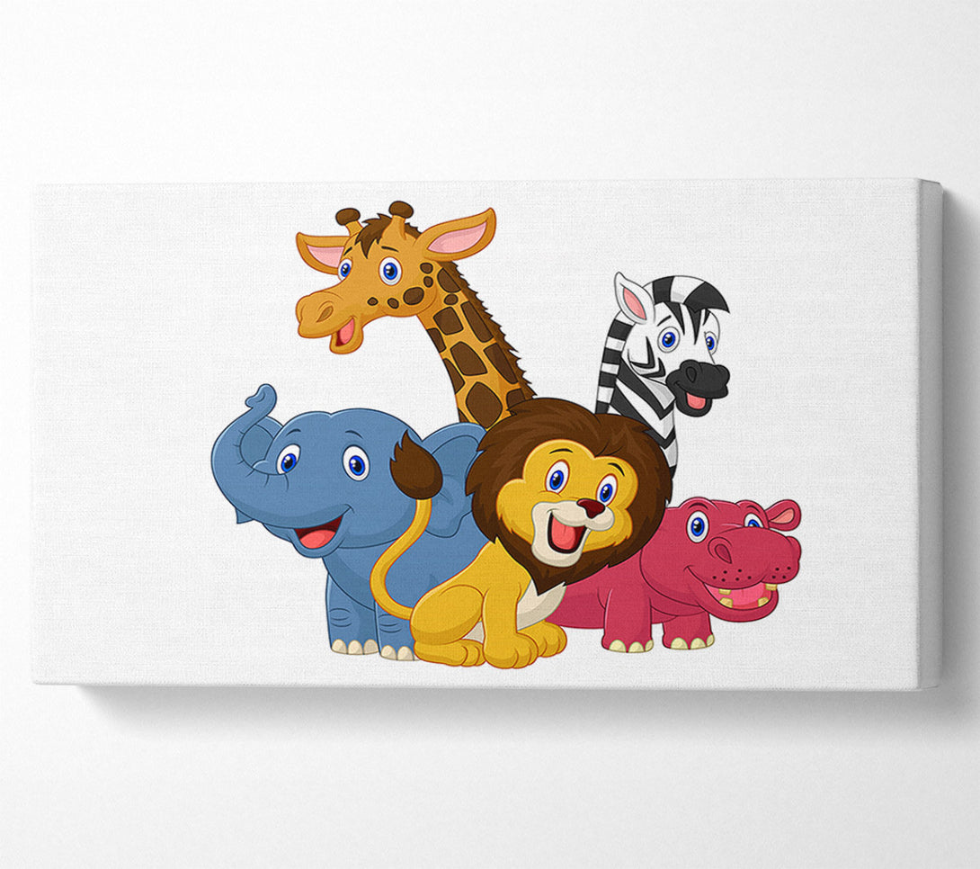  A Canvas Print of Jungle Friends 2 Canvas Art