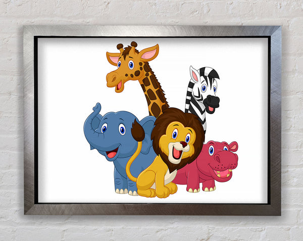 Jungle Friends 2 Framed Print