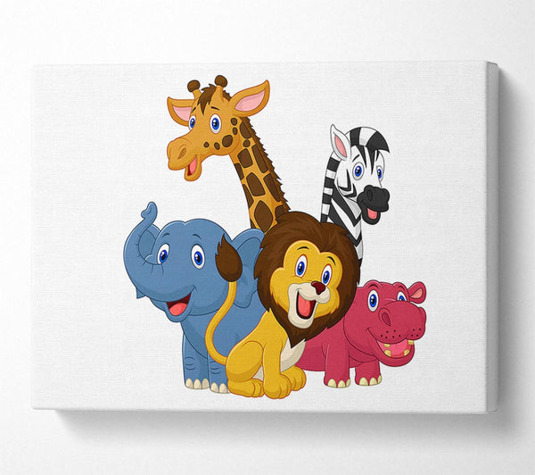  A Canvas Print of Jungle Friends 2 Canvas Art