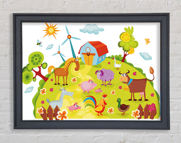 Farm Animals Framed Print