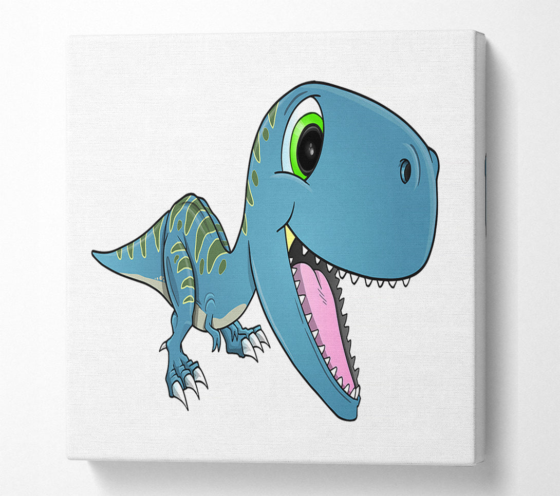  A Canvas Print of Happy Dinosaur Canvas Art