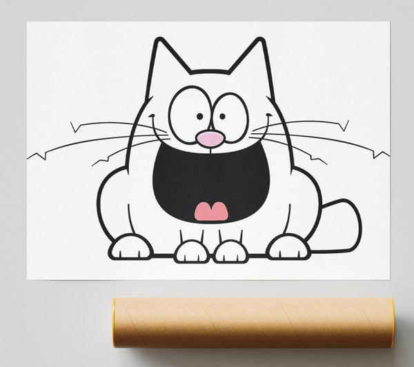 Crazy Cat Print