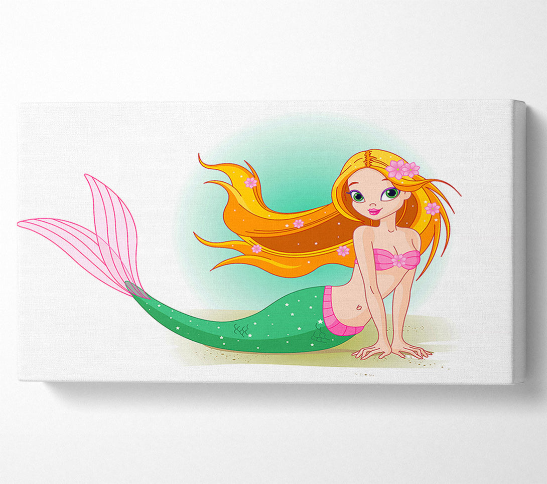  A Canvas Print of Pretty Mermaid Canvas Art
