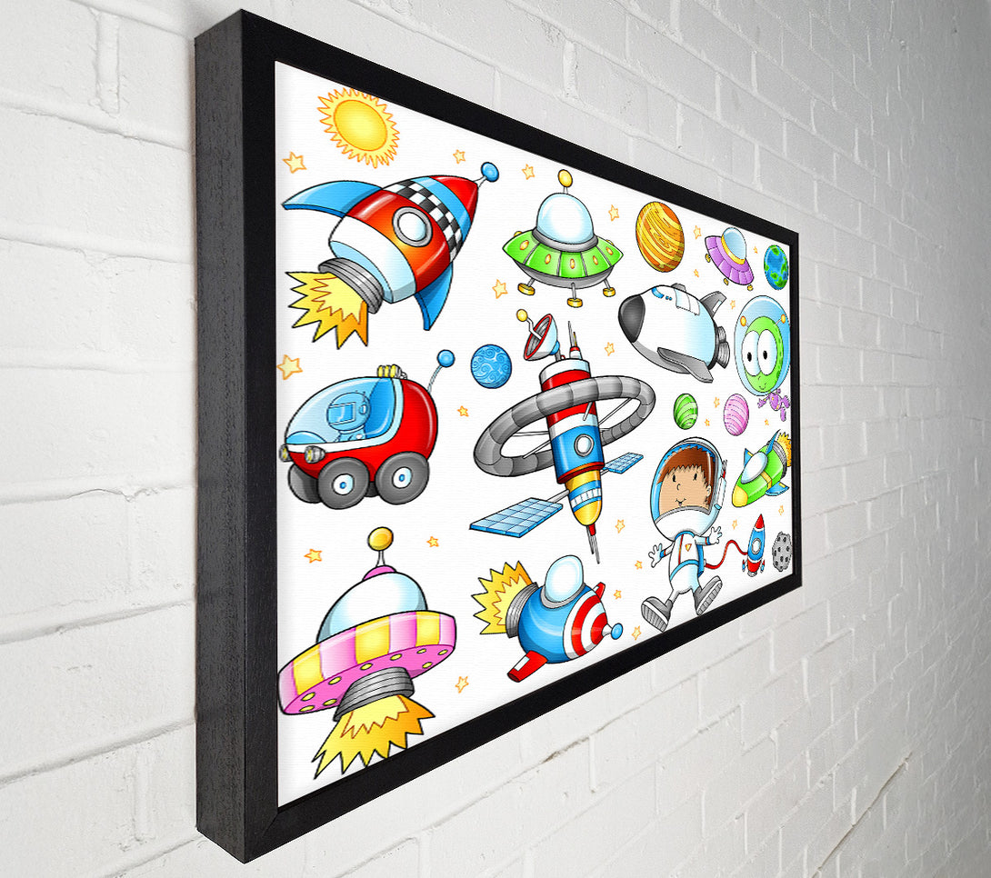  A Canvas Print of Space Kid Canvas Wall Art