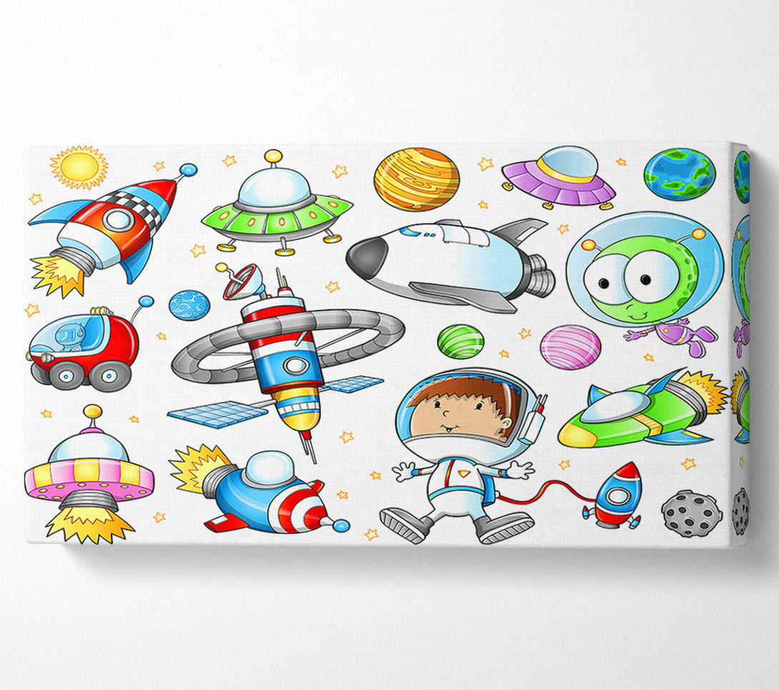  A Canvas Print of Space Kid Canvas Wall Art
