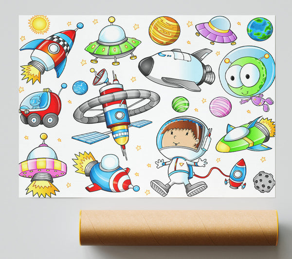 Space Kid Poster