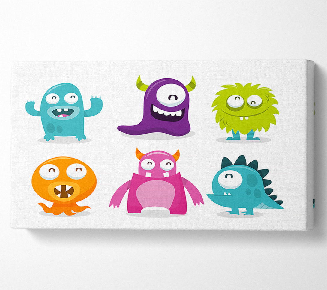  A Canvas Print of Monster Fun 1 Canvas Wall Art