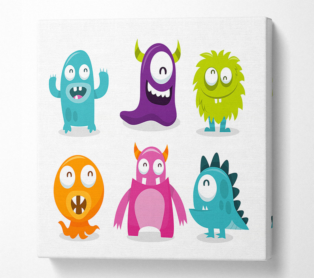  A Canvas Print of Monster Fun 1 Canvas Wall Art