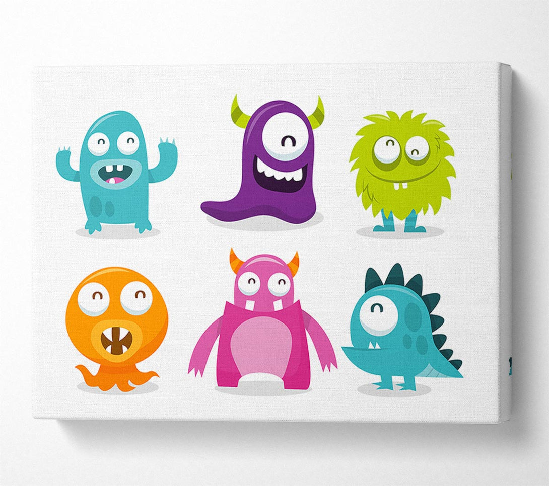  A Canvas Print of Monster Fun 1 Canvas Wall Art