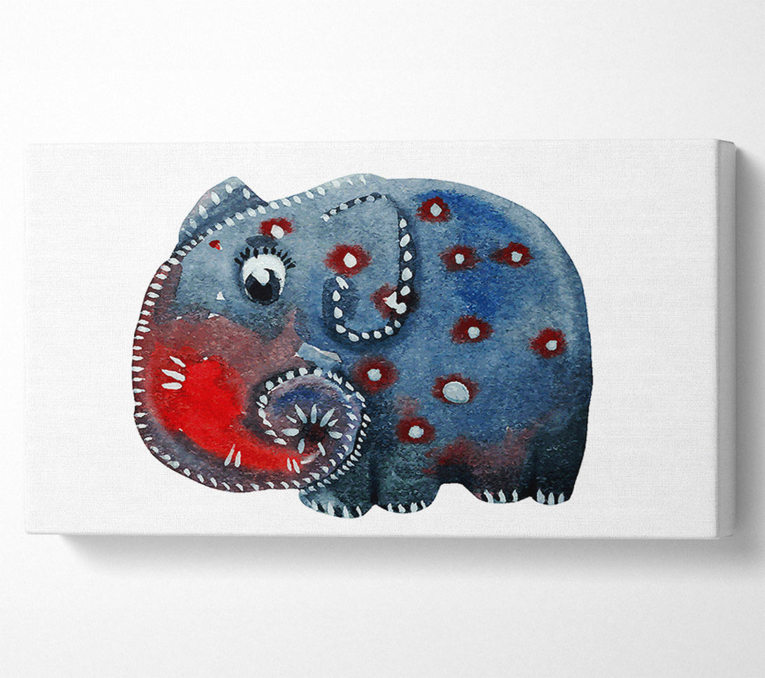  A Canvas Print of Elephant Paint Canvas Wall Art