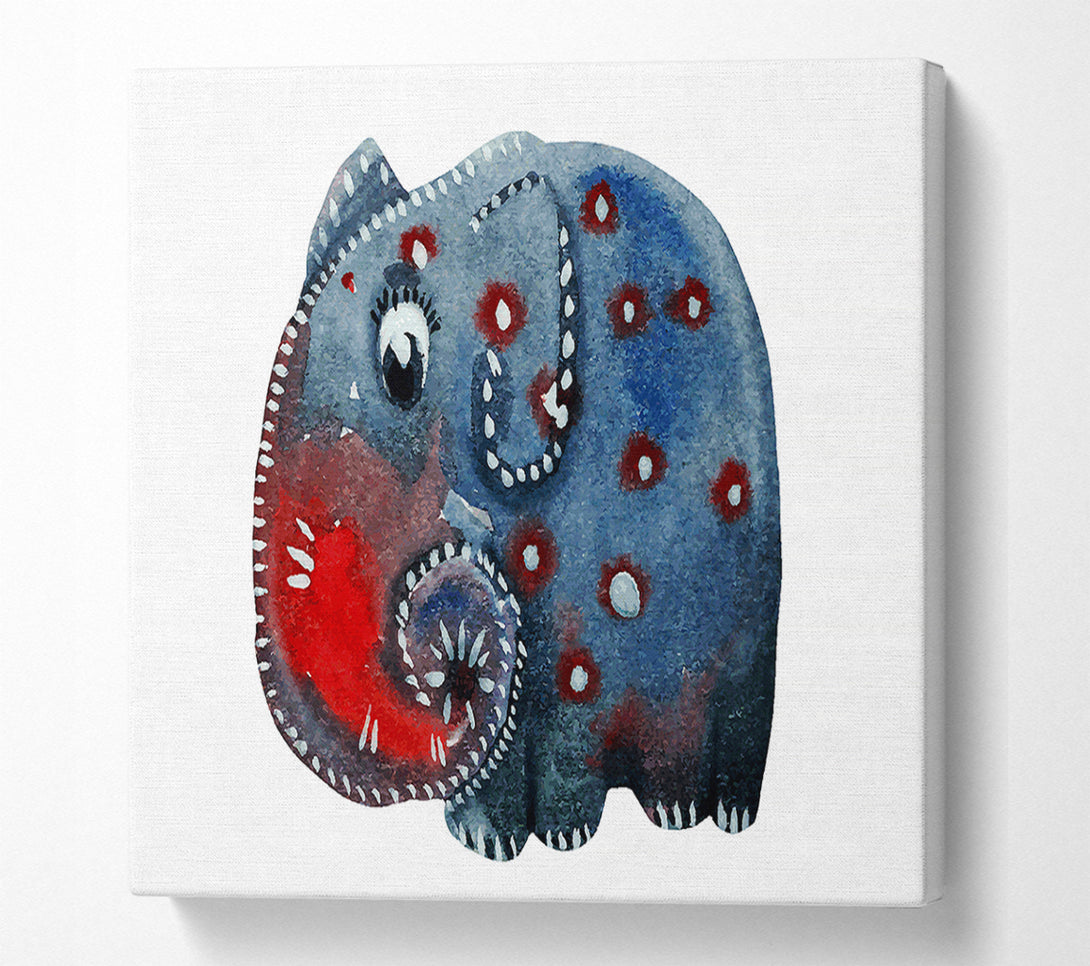  A Canvas Print of Elephant Paint Canvas Wall Art