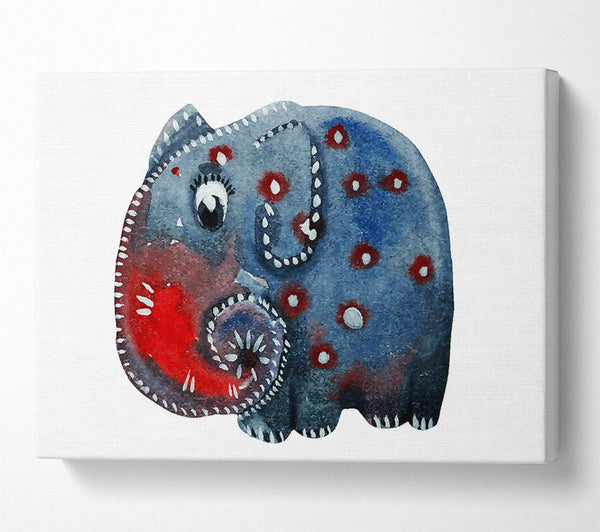  A Canvas Print of Elephant Paint Canvas Wall Art