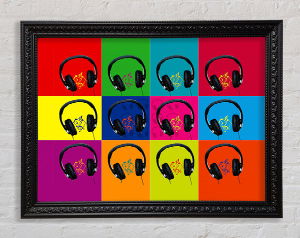 Headphone Music Framed Print