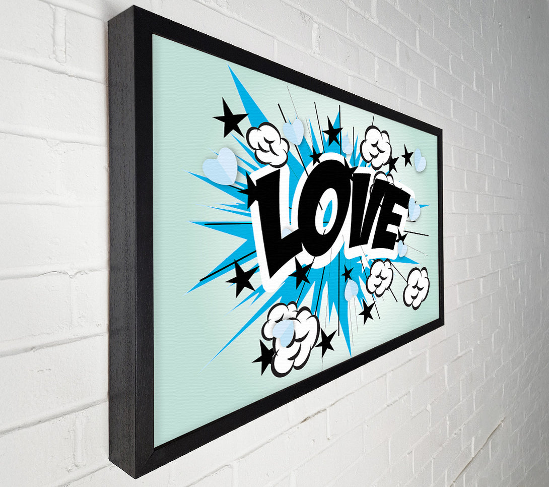  A Canvas Print of Love Pow Canvas Print