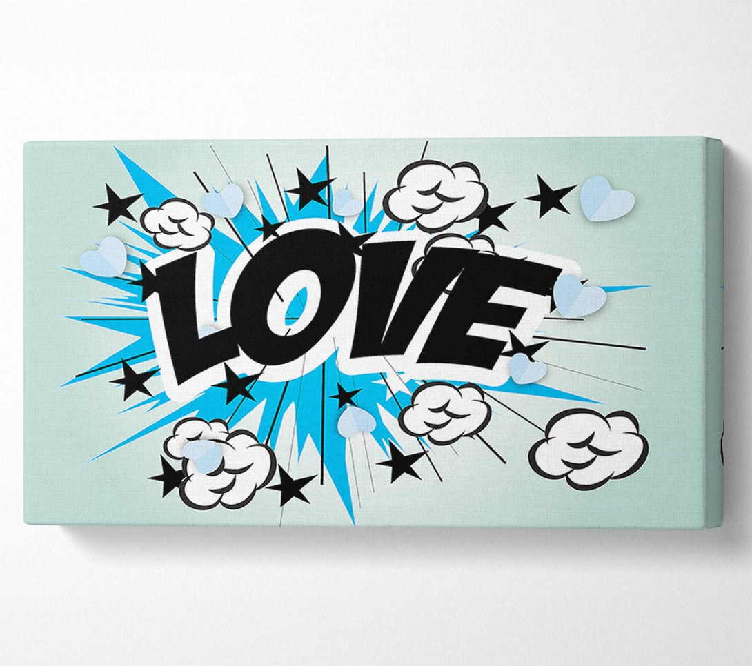  A Canvas Print of Love Pow Canvas Print