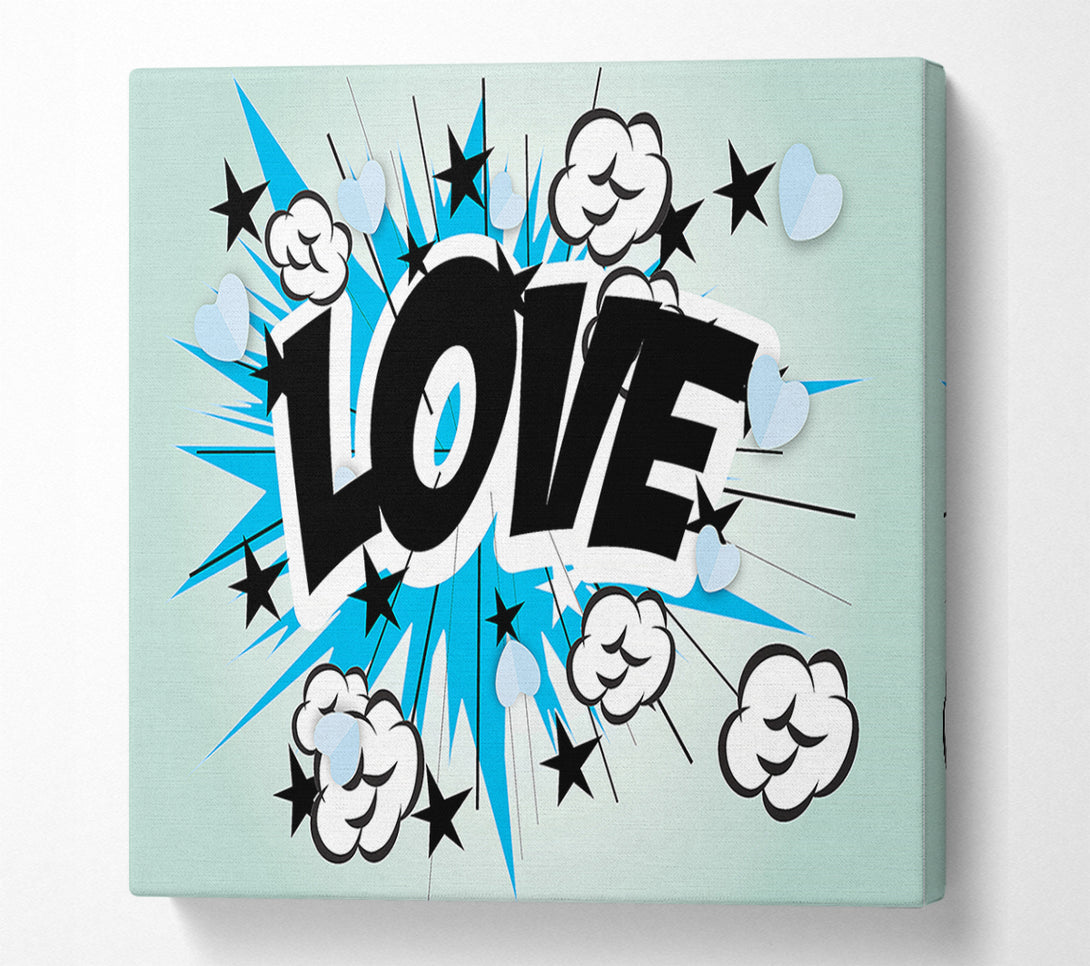  A Canvas Print of Love Pow Canvas Print