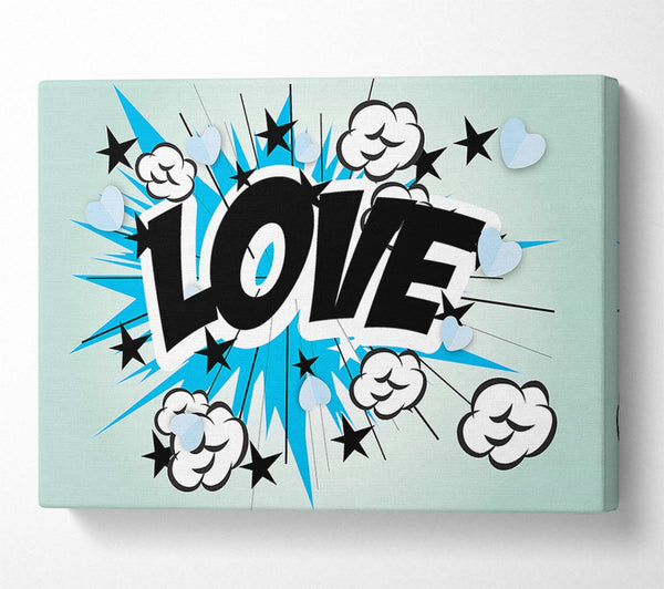  A Canvas Print of Love Pow Canvas Print