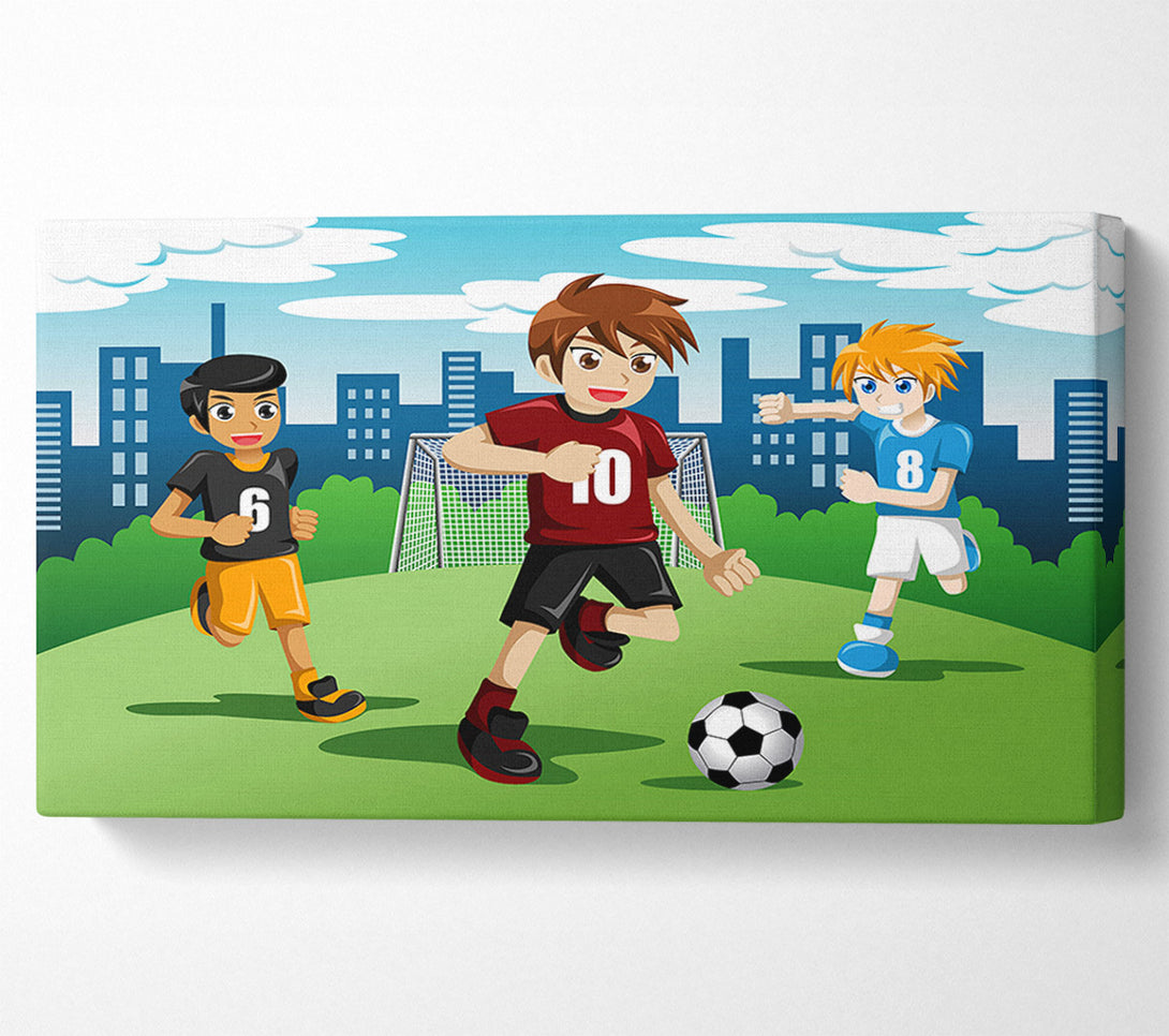  A Canvas Print of Football Kids Canvas Wall Art