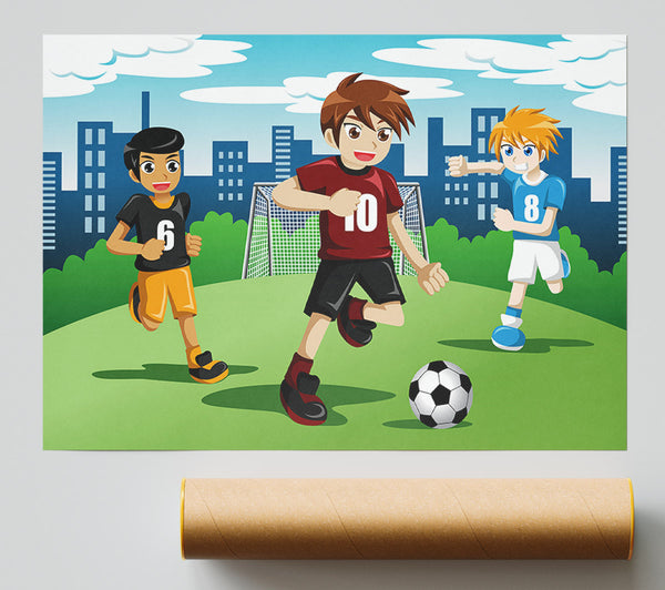Football Kids Poster