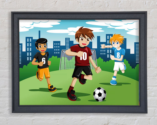 Football Kids Framed Print
