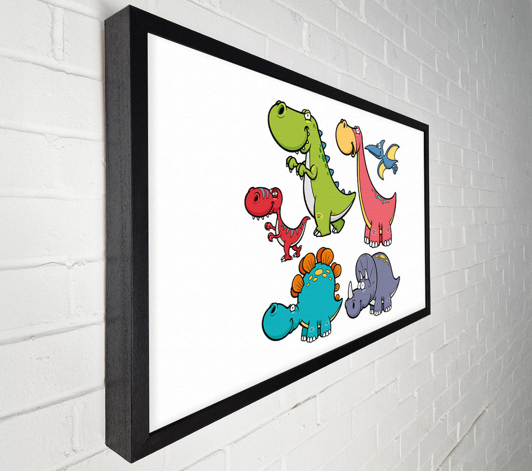  A Canvas Print of Dinosaur Tribe 1 Canvas Print