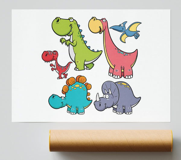 Dinosaur Tribe 1 Giclee Print