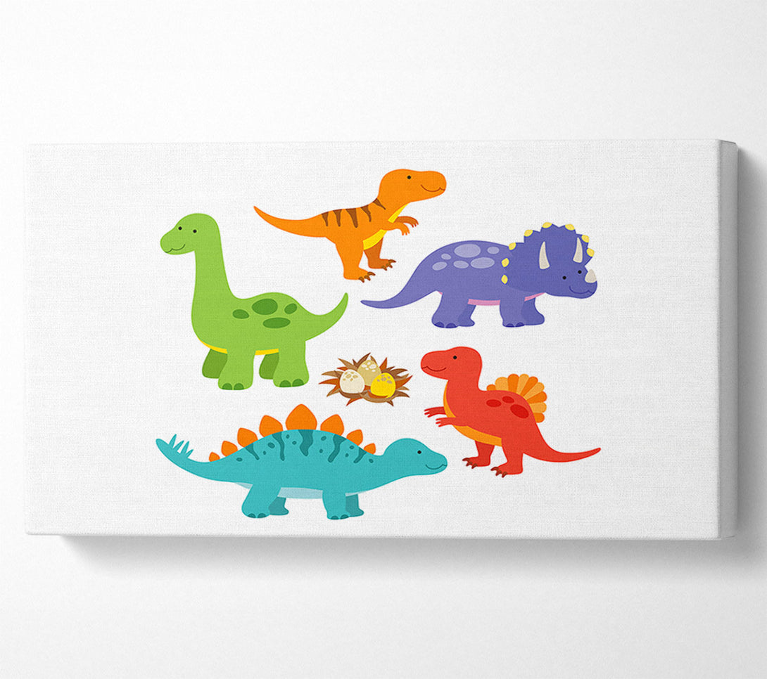  A Canvas Print of Dinosaur Tribe 2 Canvas Art