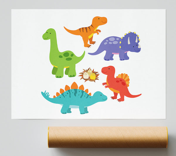 Dinosaur Tribe 2 Giclee Print