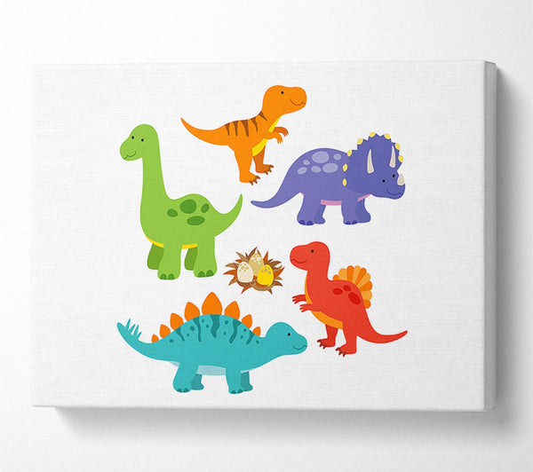  A Canvas Print of Dinosaur Tribe 2 Canvas Art