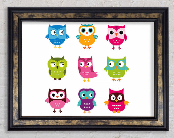 Owl Friends Framed Print