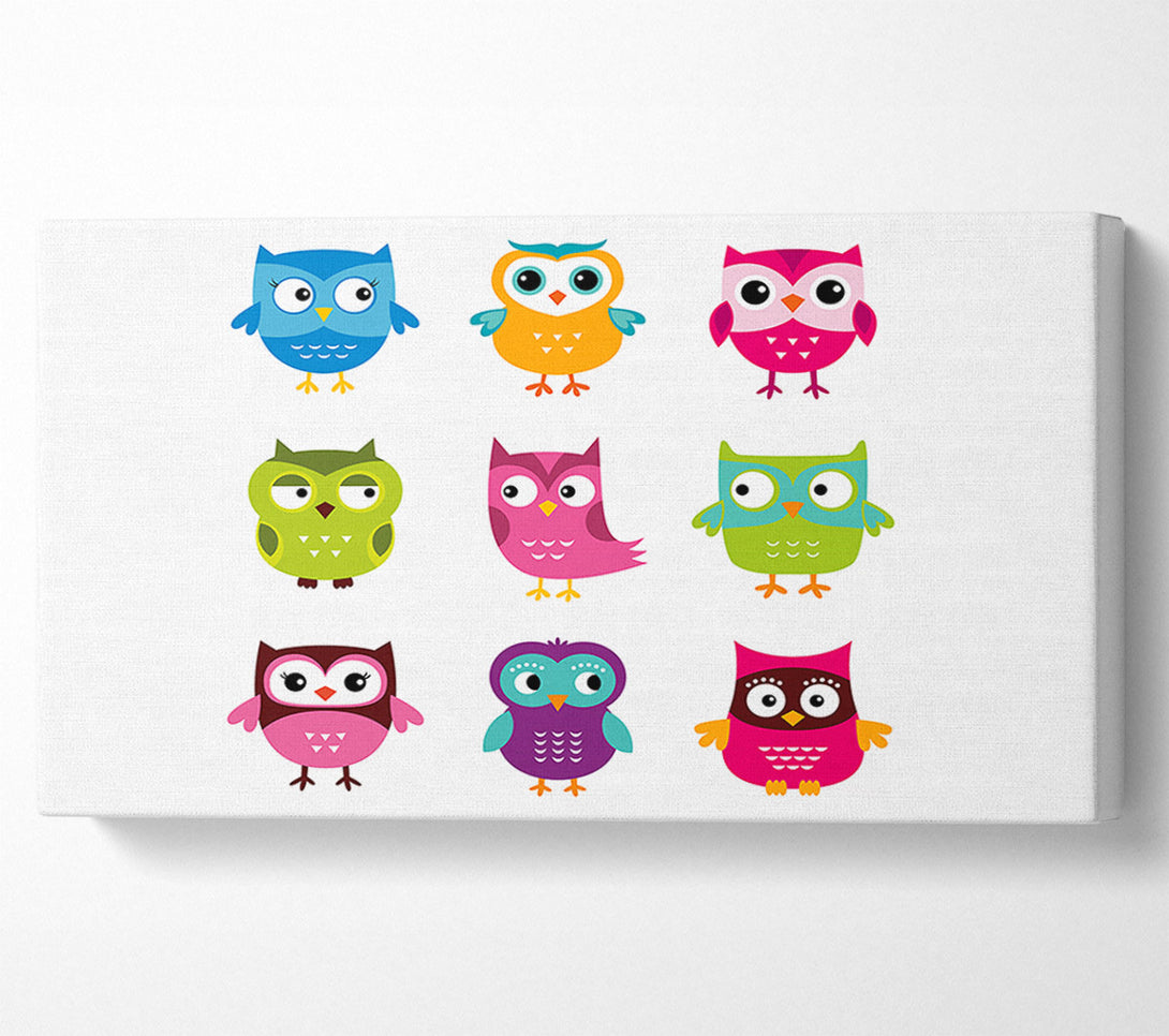  A Canvas Print of Owl Friends Canvas Art