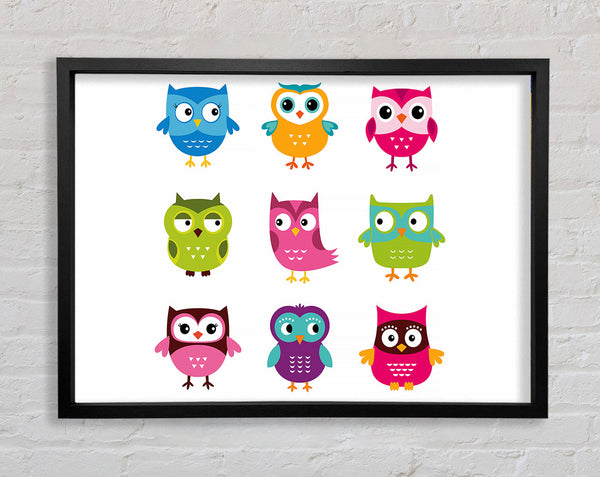Owl Friends Framed Print