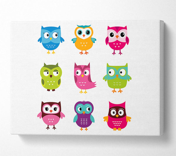  A Canvas Print of Owl Friends Canvas Art