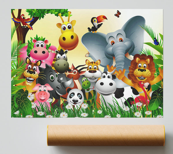 Safari Animal Friends 1 Print
