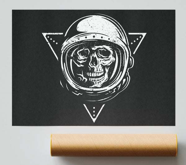 Spaceman Skull Print