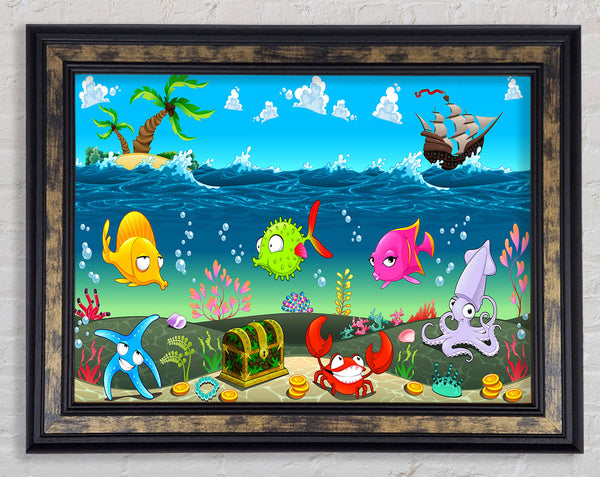 Under The Sea 1 Framed Print