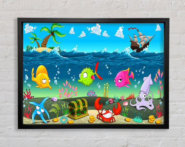 Under The Sea 1 Framed Print
