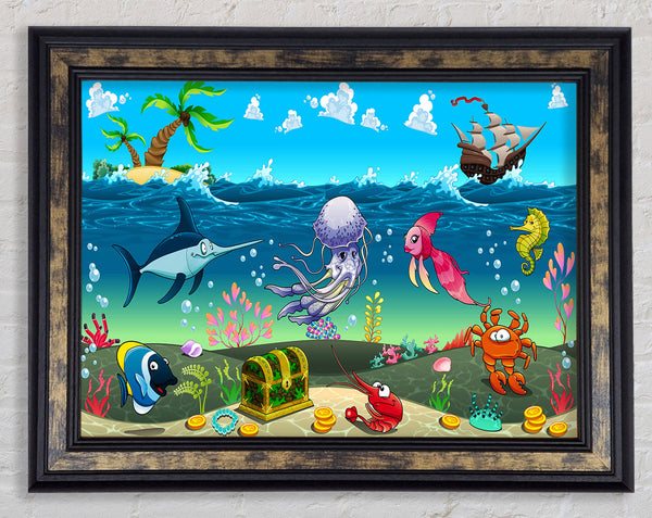 Under The Sea 2 Framed Print