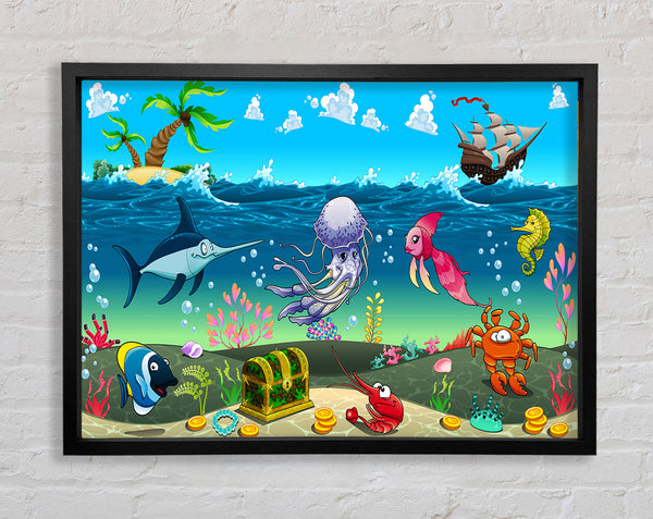 Under The Sea 2 Framed Print