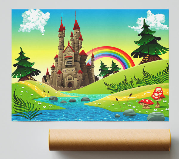 Magical Castle Far Far Away Giclee Print
