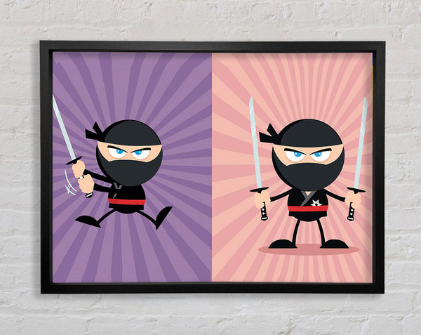 Ninja Duo Framed Print