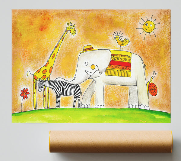 Safari Sunshine Love Poster
