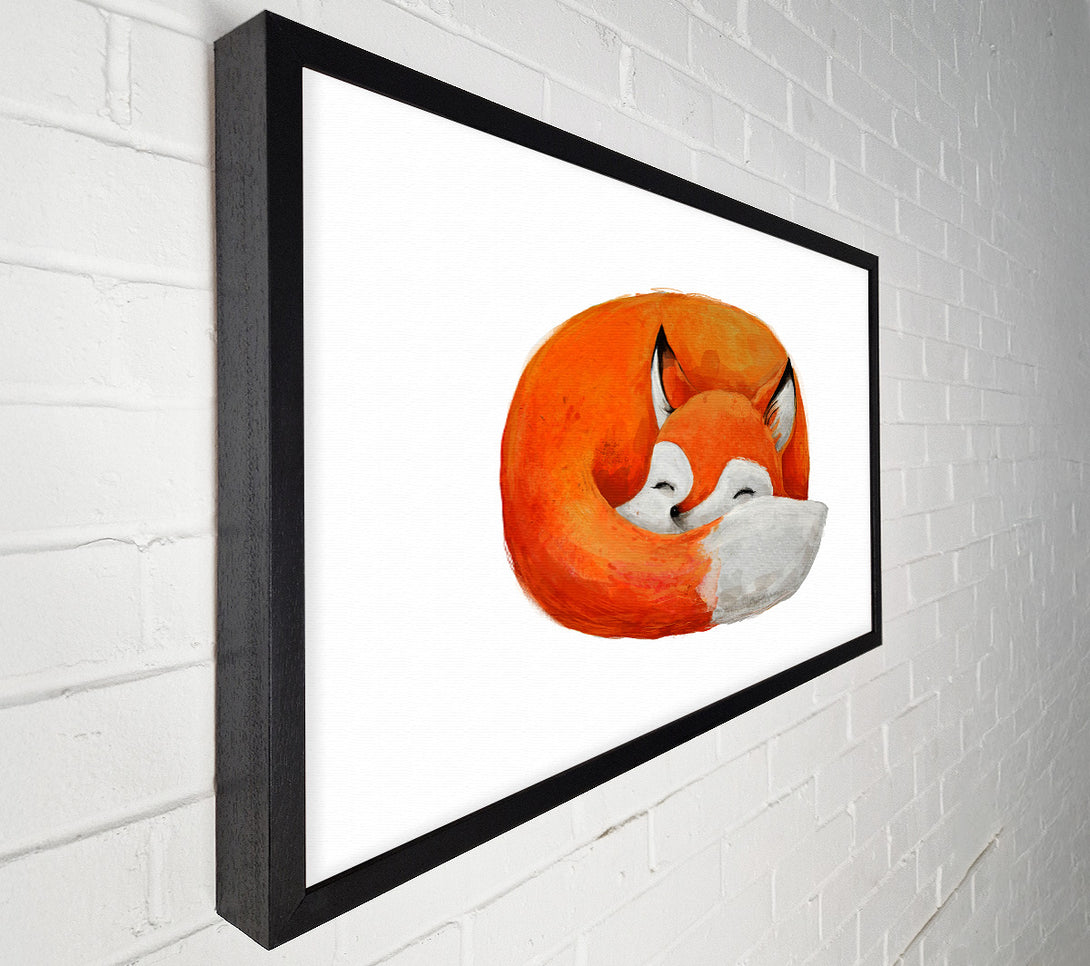  A Canvas Print of Sleeping Fox 1 Canvas Wall Art