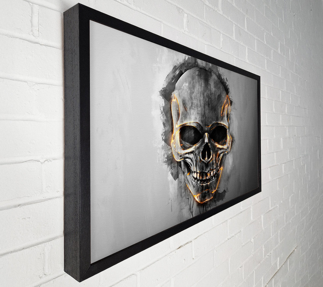  A Canvas Print of Fire Skull 1 Canvas Wall Art